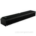 custom extrusion aluminum black large heatsink